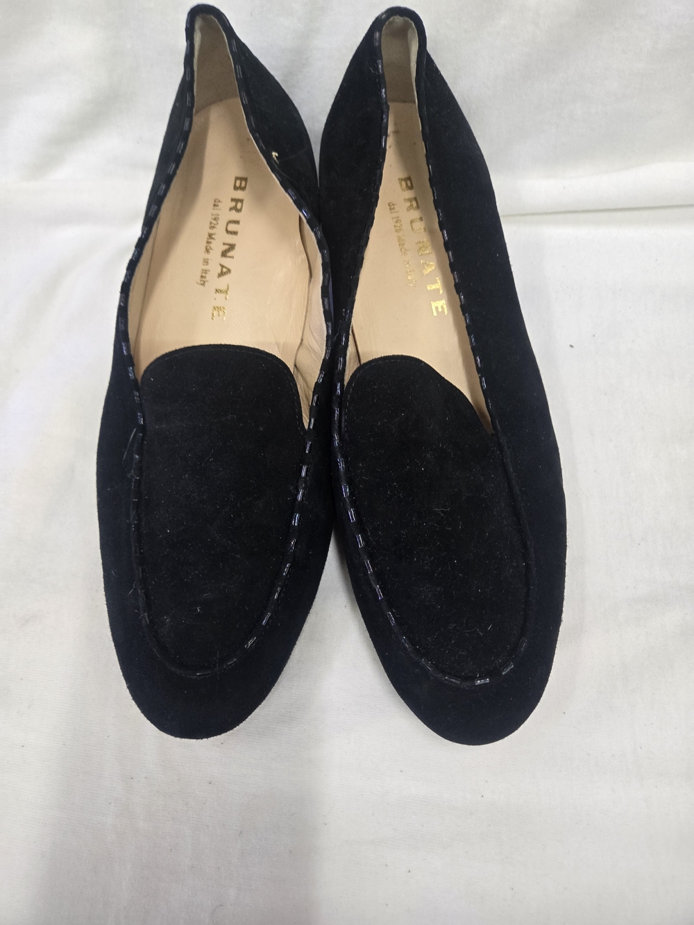 Women's Black Suede Loafers